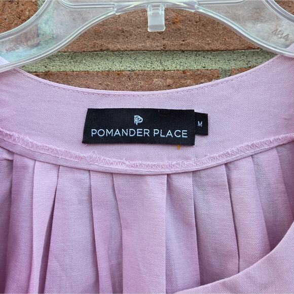 Tuckernuck Pomander Place Lilac Finley Flutter Sleeve Dress Medium - Picture 8 of 10